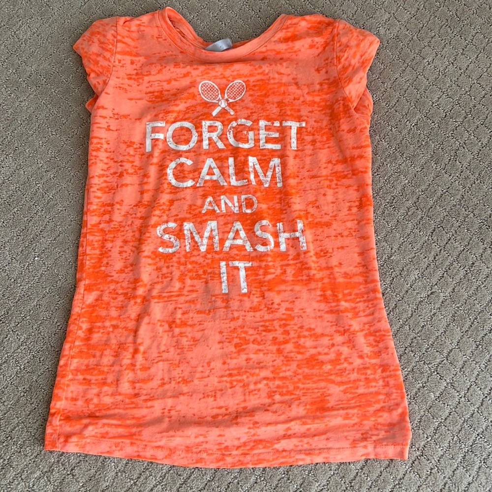 Love all keep calm and smash it tee sz large